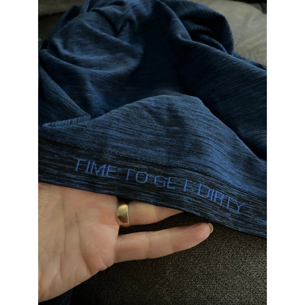 Men’s Lululemon Henley metal vent tech Long sleeve Navy Blue sz L - Picture 8 of 8